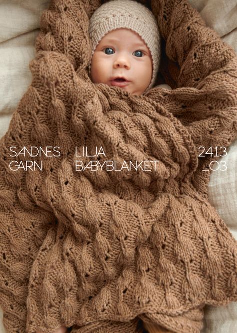 Hovedbilde 2413-3 Lilja babyblanket