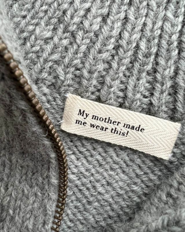 My mother made me wear this!