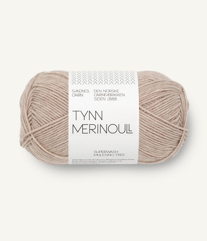Tynn Merinoull 2650 Beigemelert