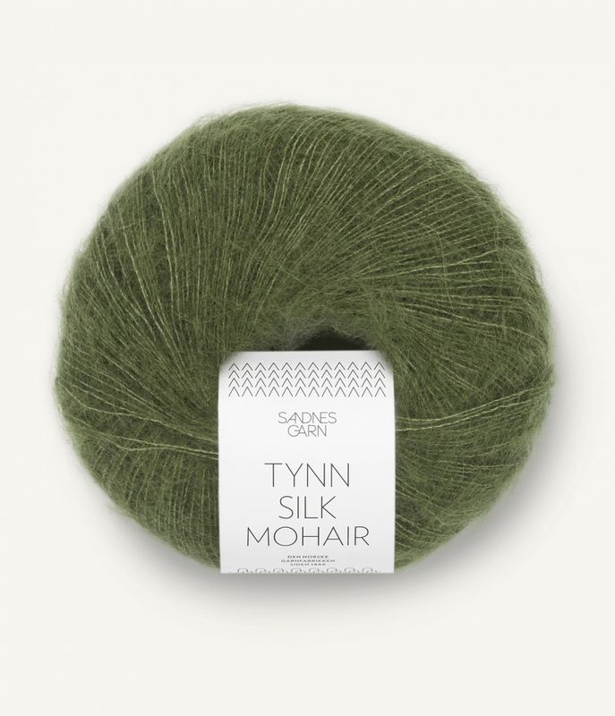 Tynn Silk Mohair 9062 Olivengrønn